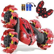 Remote Control Car, Double-Sided 360 Rotating 4WD with LED Headlights