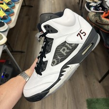 Size 13 - Paris Saint-Germain x Air Jordan 5 Retro White FNF Sample
