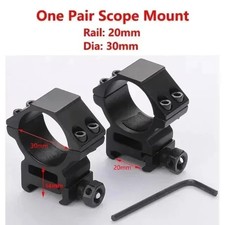 2pcs Rifle Scope Mount Rings 25.4mm 30mm Tube 11mm 20mm Picatinny Dovetail Rail