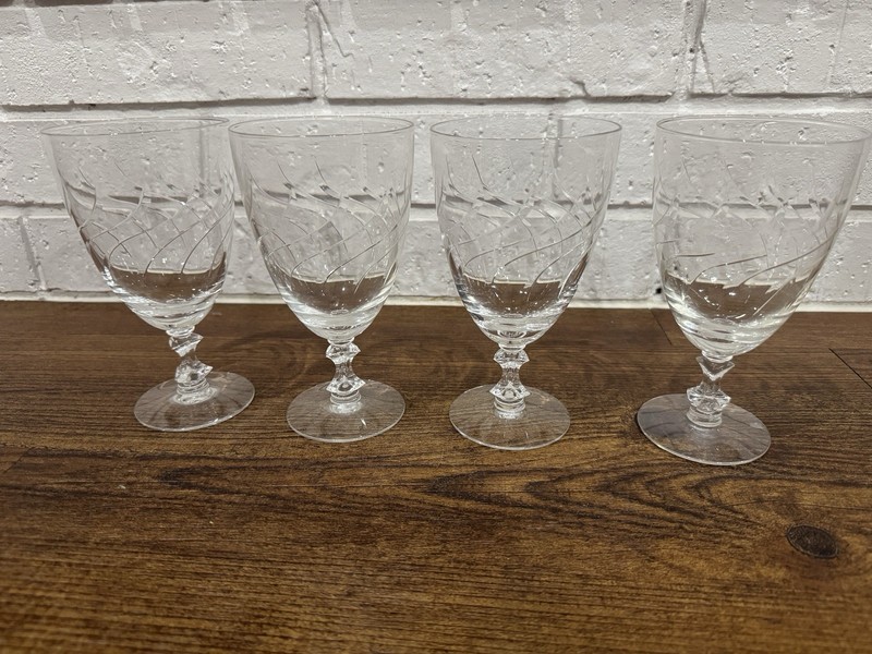 Set Of 4 Twirl by TIFFIN-FRANCISCAN Tea Glass Tumbler