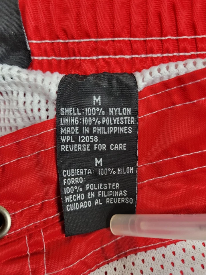 Bañador Starter vintage para hombre talla mediana nailon rojo Foto 3 de 4