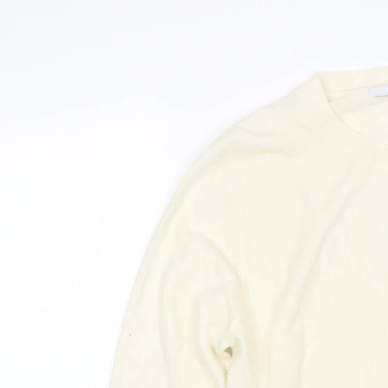 Very Womens Beige Round Neck Acrylic Blend Jumper Size 12 - Image 3 of 4