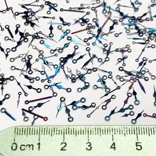 20 Waltham Wrist Watch Hands Blue 3/0 6/0 10L Repair Watchmakers Lot Parts Spade