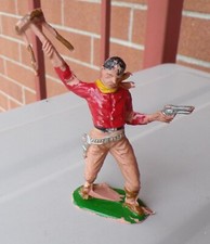 Soldatino COWBOY CON SGABELLO - Comansi Lofredo Jecsan ? Spagna Far West western