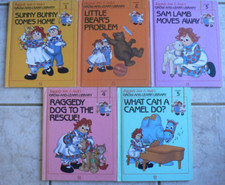 Raggedy Ann  Andy's Grow-and-Learn Library,Vol. 1 2 3 4 5, Lynx Books, HC 1988