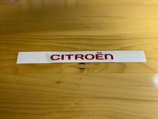 original CITROËN CITROEN Schriftzug Logo Emblem Aufkleber rot 122 x 16mm