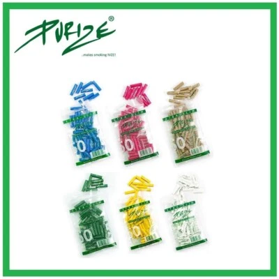 Purize EXTRA SLIM 50 Charcoal Filters, Rolling Filter Tips Joint Tubes