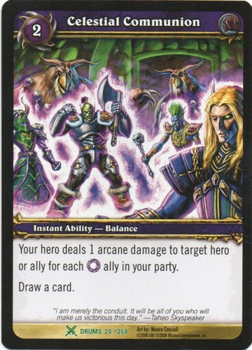 WOW World Of Warcraft CCG Drums Of War 2008 Individual Trading Cards - Picture 5 of 141