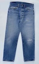 LEVI'S 501 1980's  USA MADE TRANSITIONAL VINTAGE JEANS  SIZE 34