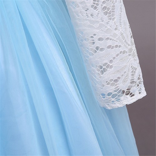 Flower Girls Kids Princess Dress Tutu Bridesmaid Pageant Christmas Party Gown - Picture 36 of 37