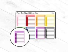1245 Weekly Checklist Tracker Planner Stickers.