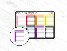 1245~~Weekly Checklist Tracker Planner Stickers.