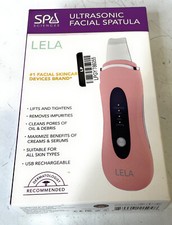 Spa Sciences Lela 4-in-1 Ultrasonic Facial Skin Spatula, Pink, 037-14-3513
