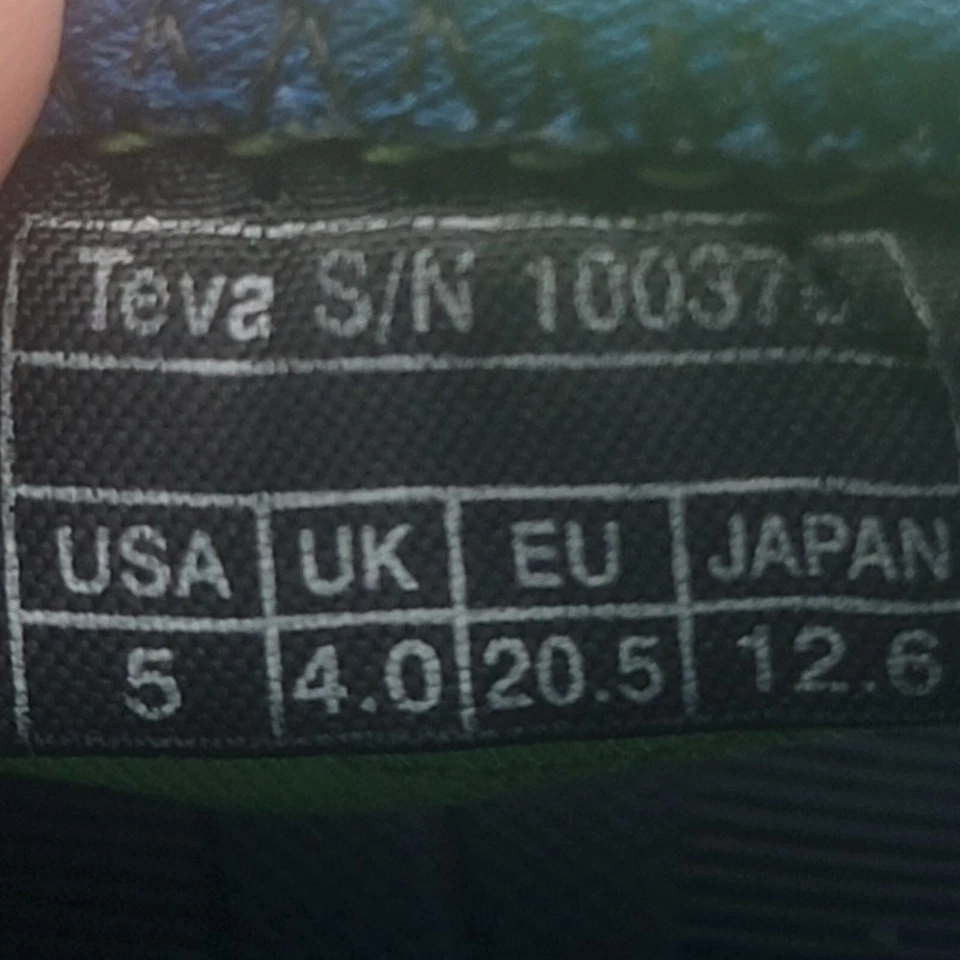 Teva Zapatos Niño Pequeño Talla 5 Verde Psyclone 3 Sandalias Impermeables Playa Vacaciones Foto 2 de 4