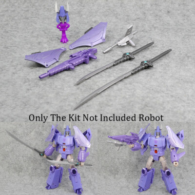 Upgrade Kits For Kingdom Cyclonus IDW Style Replacement Head Double Knife Gun 