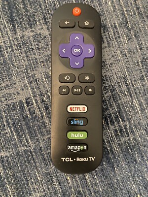 Genuine TCL Roku TV Remote Netflix / Sling / Hulu / Amazon 