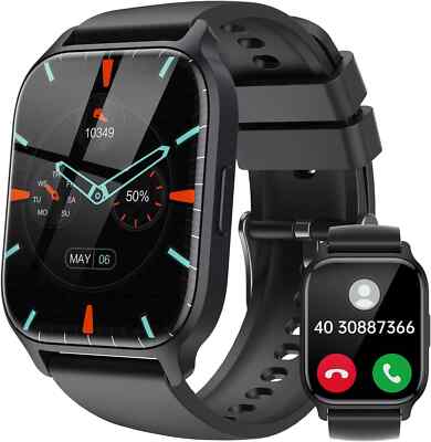 Smartwatch Herren Damen mit Telefonfunktion Sportuhr Armbanduhr für Android IOS