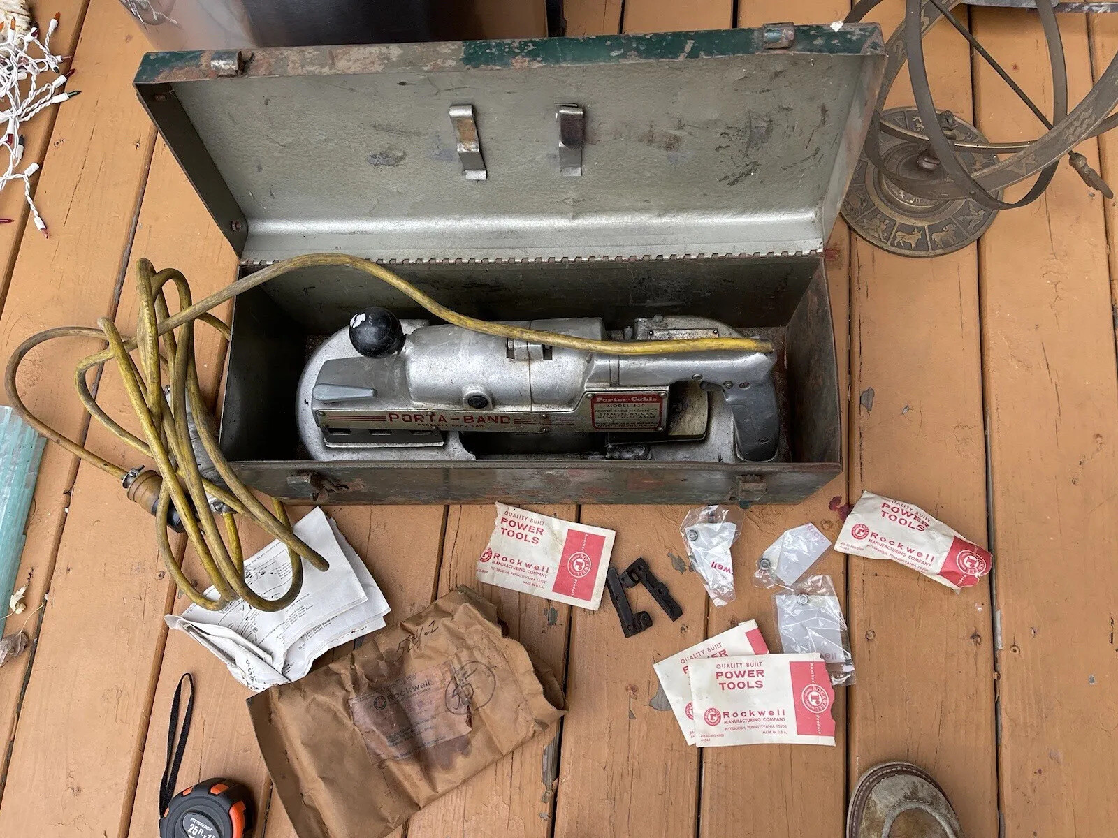 Rockwell Model 724 Porta-Band Extra Heavy Duty Portable Vintage Band Saw+Case