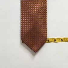 Ike behar tie orange red blue 100% silk made in usa necktie tie pa0483