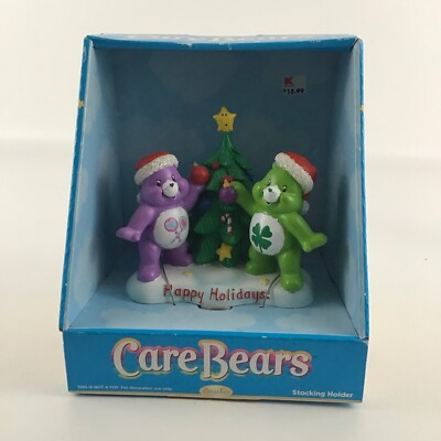 Care Bears Christmas Stocking Holder Share Good Luck Bear Holiday Vintage New   