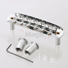 6 String Saddle Bridge for Fender Mustang fit Jaguar Jazzmaster Chrome