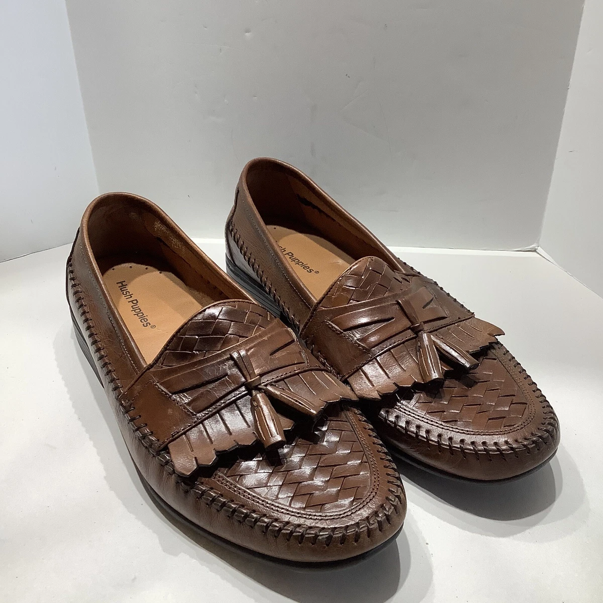 Men\'s Hush Puppies San Remo Size 8.5MBrown Loafer Casual Tassel Shoes 19117 Hush Puppies Loafer Brown Casual Shoes for Men for sale | eBay main image 3