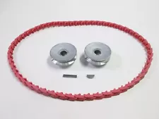 Craftsman Table Saw Belt & Pulley Kit 2 1/2" Pulleys  Keys & Fenner PowerTwist 