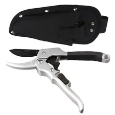 8" Bypass Pruning Shears Spring Gear Design Pruner Tree Trimmer with a Sheath