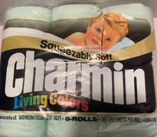 Vintage Charmin Blue Unopened Toilet Paper 70s 80s Brand Collectible Movie Prop