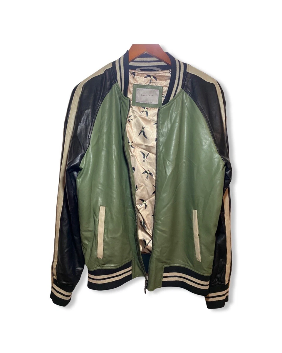 Zara faux leather jacket mens cheap