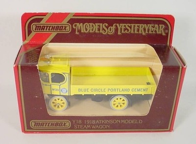 MATCHBOX MODELS OF YESTERYEAR 1918 ATKINSON MODEL D STEAM WAGON Y-18-C1