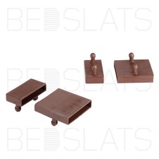 Support/capuchons de lattes de lit à ressort 53 mm pour rails latéraux et rails centraux - 2 broches