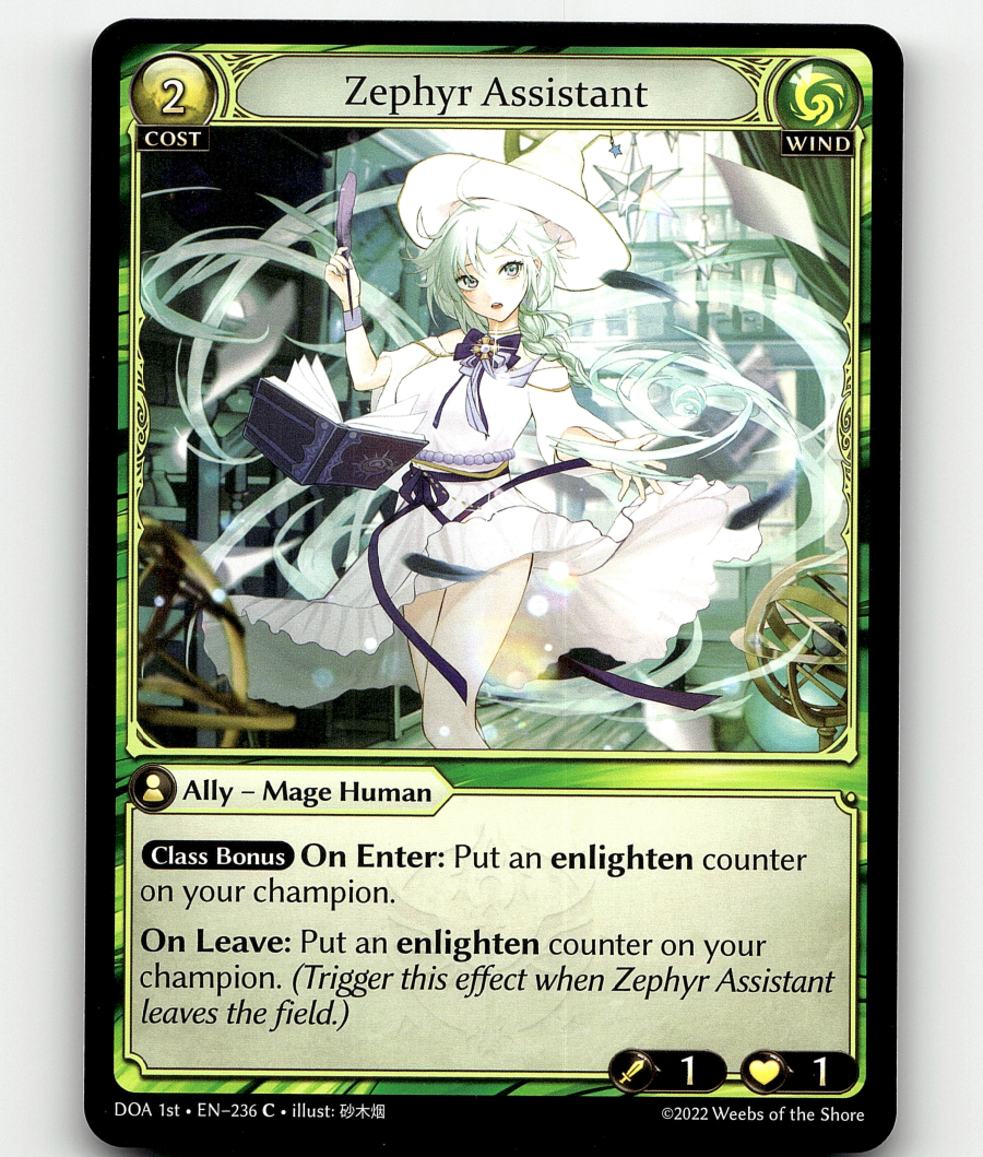 Grand Archive TCG Zephyr Assistant Dawn of Ashes 1st Ed. | eBay