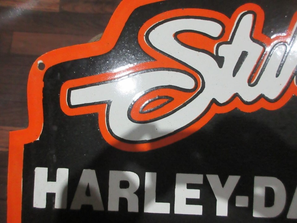 Porcelain Harley Davidson Enamel Metal Sign Plate Size 30" x 25" Inches