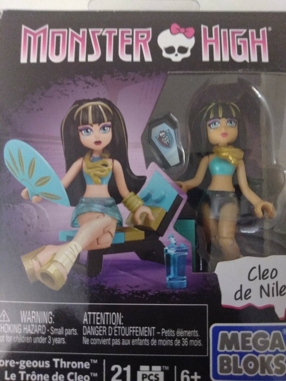 Mega Bloks Monster High Cleo de Nile Gore-Geous Throne Pack NEW IN BOX
