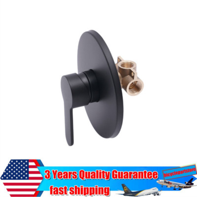Wall Mount Shower Faucet Control Valve Bath Mixer Bathroom Water Tap Hot Cold 