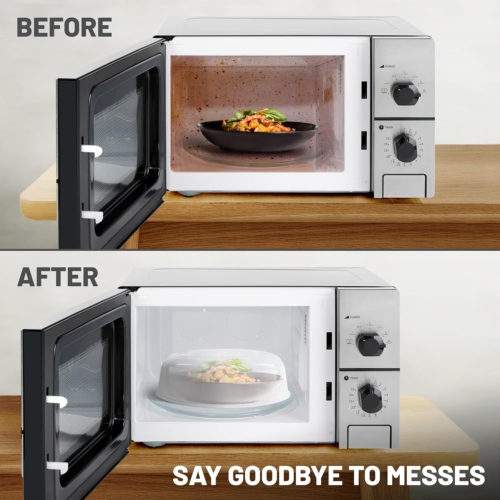 Microwave Cover for Food, Microwave Splatter Proof Plate Guard, Microwave Lid - Picture 4 of 12
