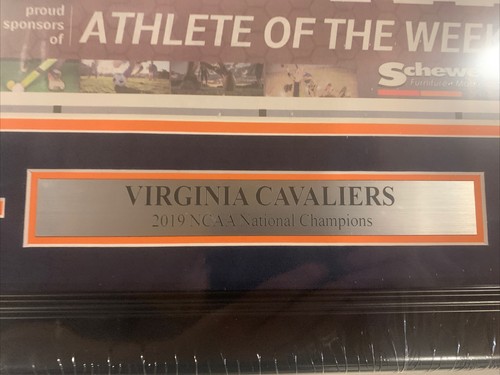 Virginia Cavaliers 2019 National Champs Daily Progress Original Zeitung gerahmt - Bild 3 von 3