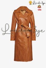 Women Real Leather Trench Coat Womens Lambskin Trench Coats For Women