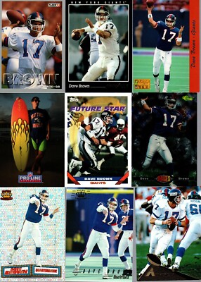 Dave Brown Collection  278 Cards, 93 Different Cards  Book Value $53