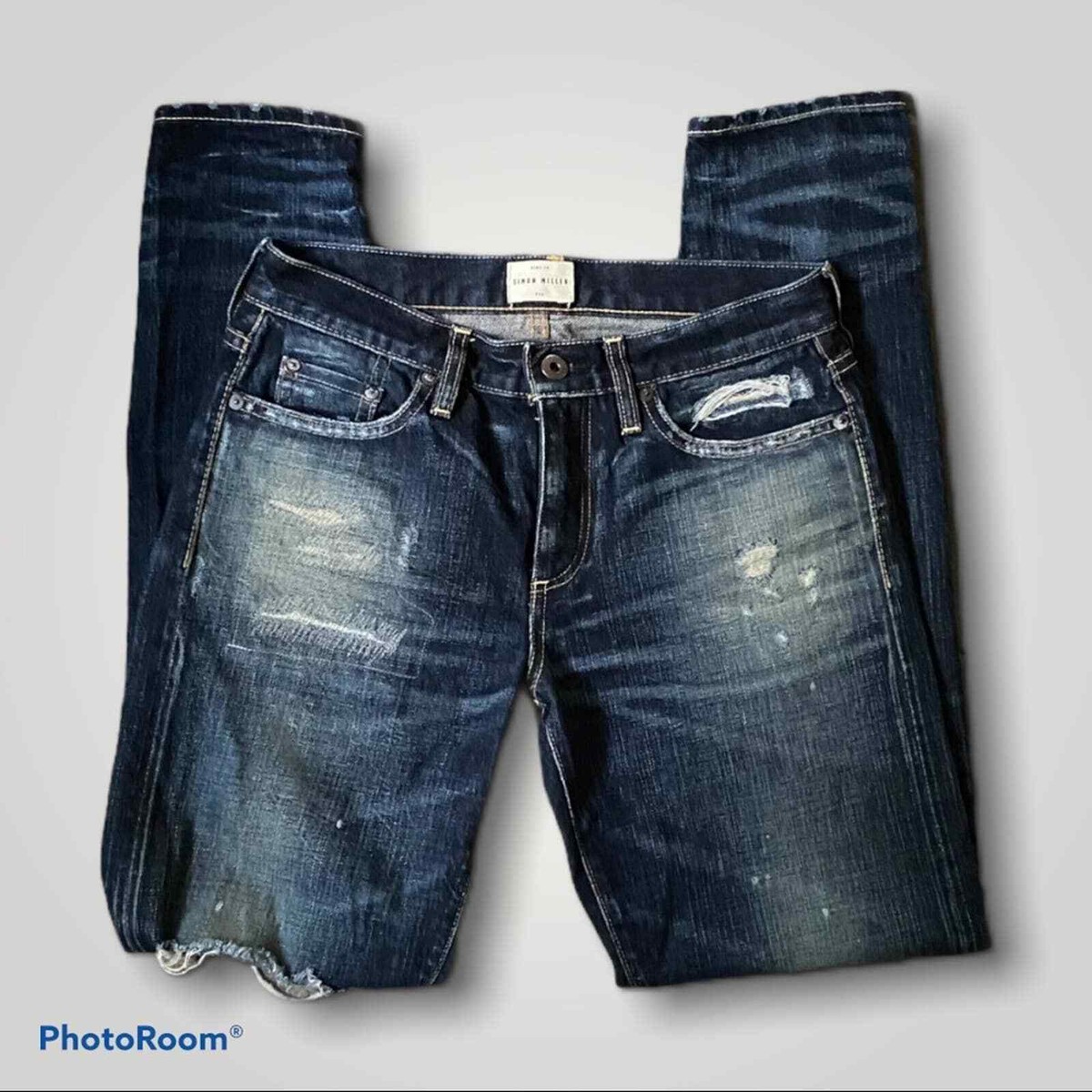 ‎^_^ Simon Miller Kamas Women's Distressed Mid-Rise Boyfriend Jean RN