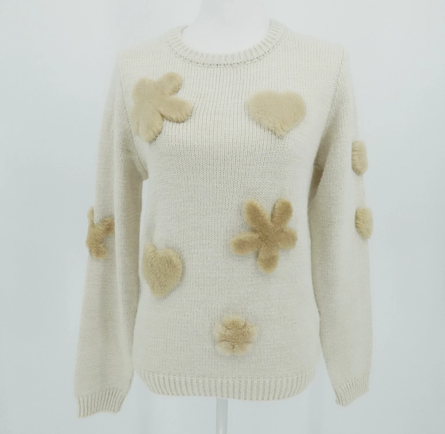 Alameda Turquesa Sweater Cinnamon Off White Shearling Collection Limited Small