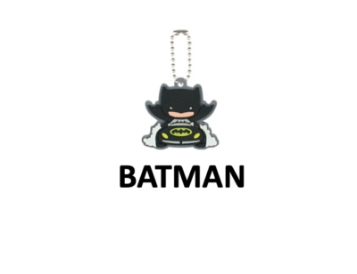 DC Comics Chibi Rubber Keychain - BATMAN JOKER WONDER WOMAN