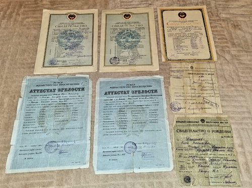 Soviet USSR Certificates 8 pieces - 第 1/8 張圖片