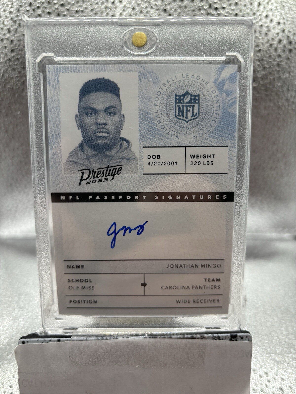 2023 Panini Prestige Football-#NPS-JM Jonathan Mingo Passport Auto
