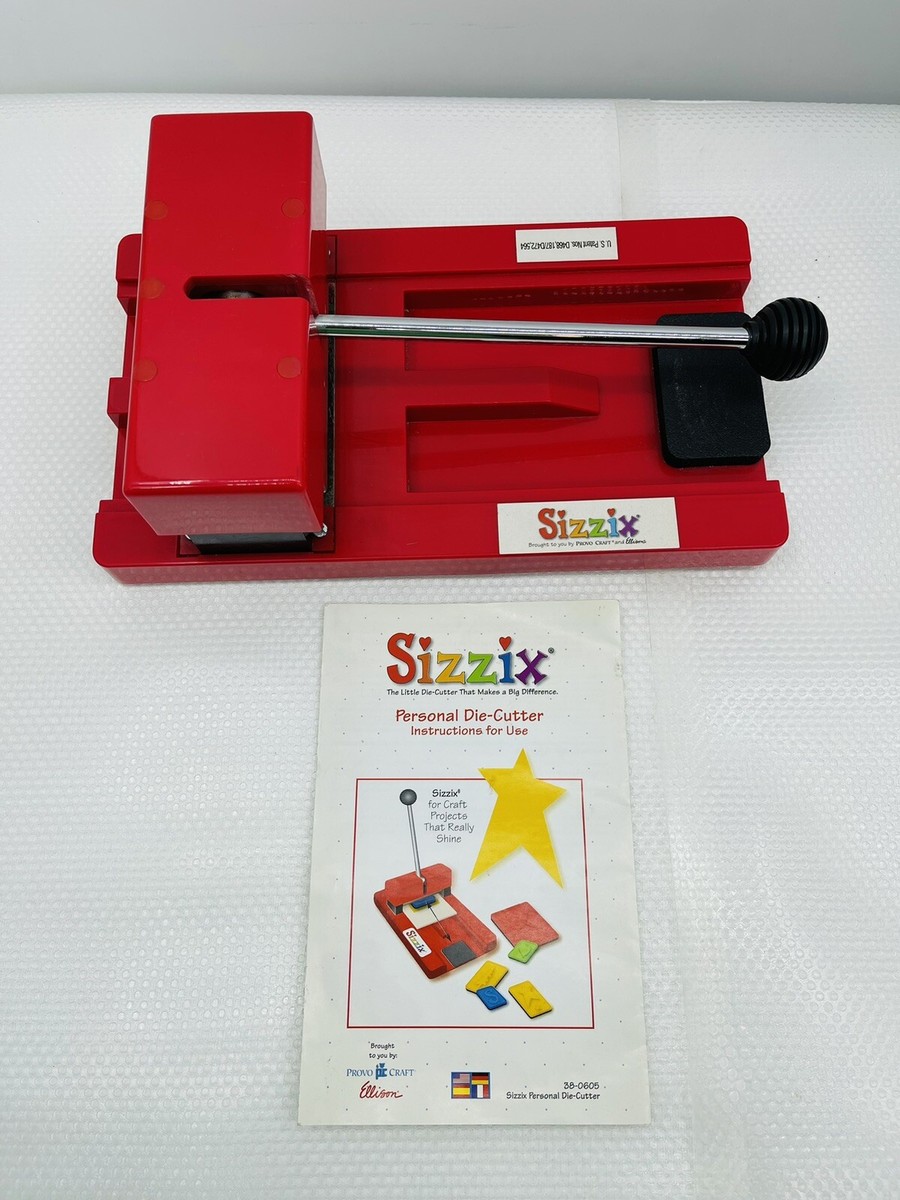 Sizzix Original Red Personal Die-Cutter Press Machine no