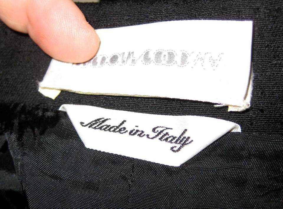 ISAAC MIZRAHI BLACK JACKET BLAZER BERGDORF GOODMAN MADE IN ITALY - Image 3 of 4