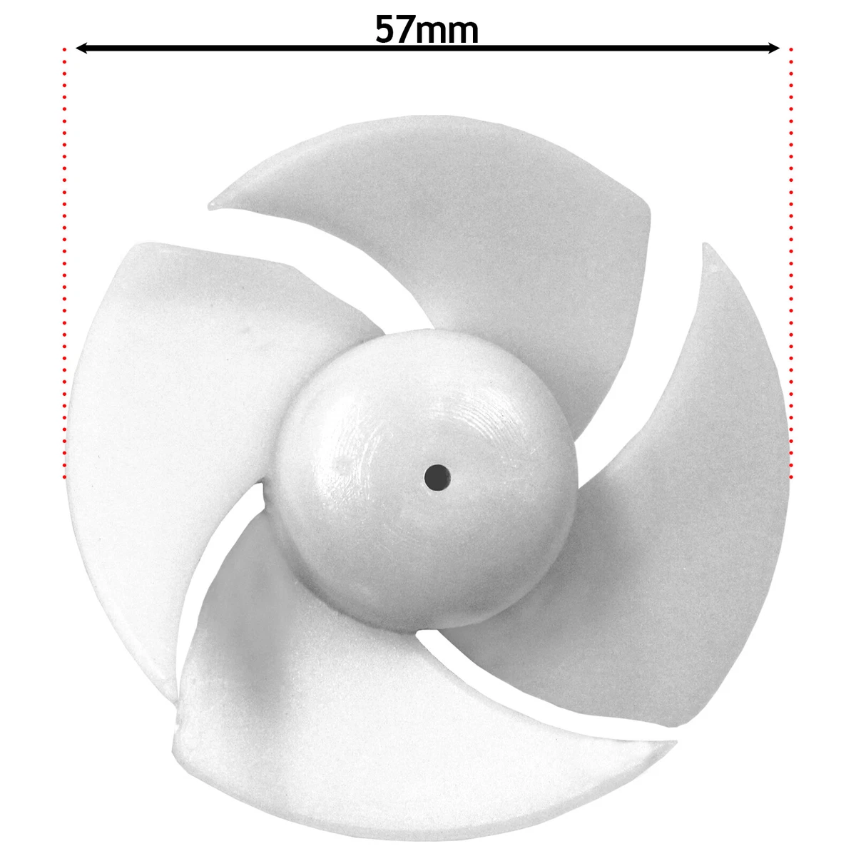 UNIVERSAL Hair Dryer Fan Blade Propeller Wheel 4 Wing Winged 57mm