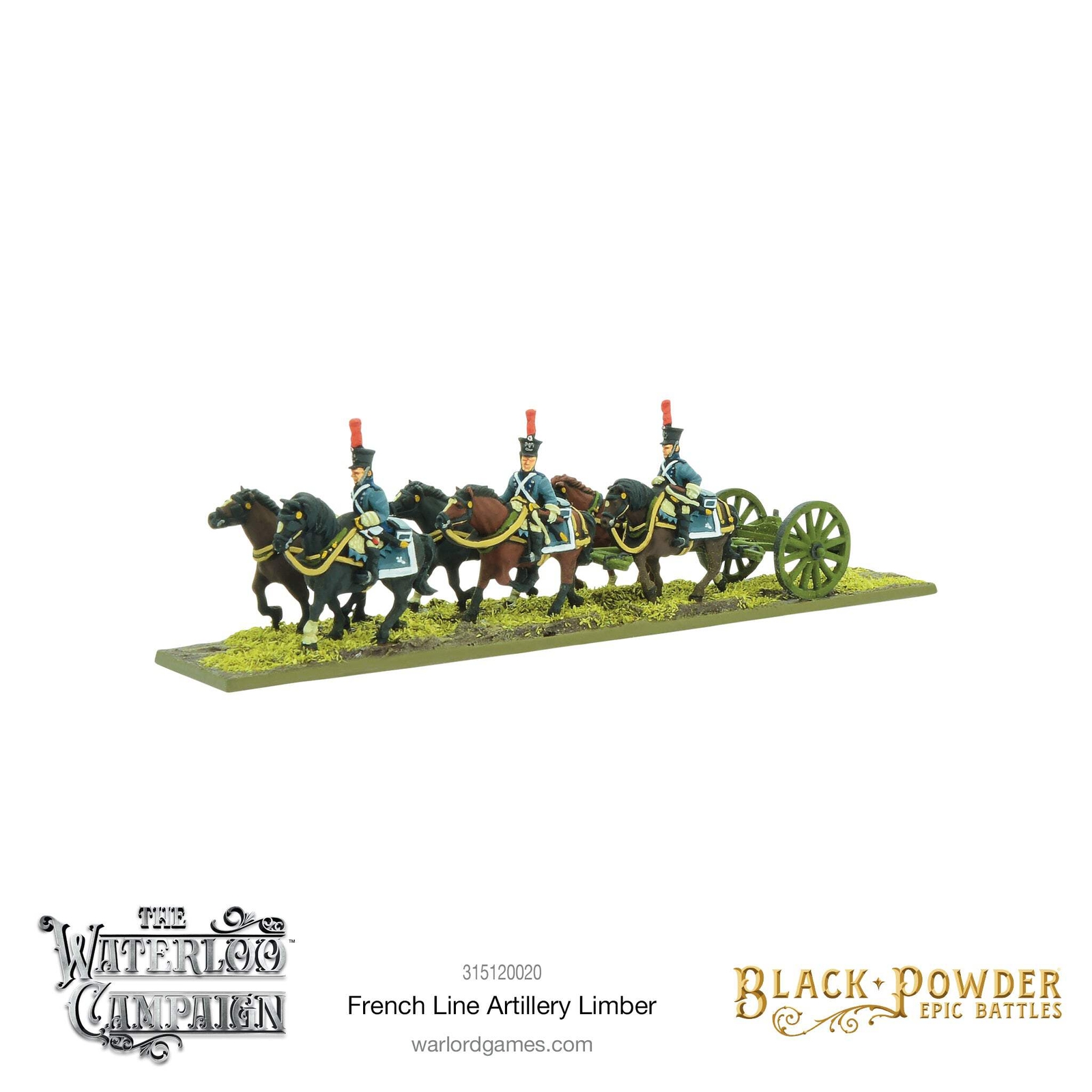 Black Powder Epic Battles: Napoleonic French Line Artillery Limber - Warlord Gam