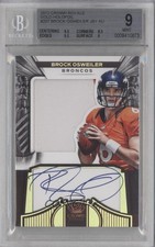 2012 Crown Royale Holo Gold 50/99 Brock Osweiler #257 BGS 9 MINT Auto 0c6